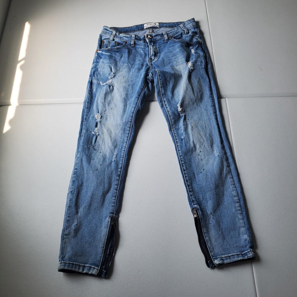 ONE By OneTeaspoon Jeans Womens 27 Light Wash Low Rise Skinny Freebird II